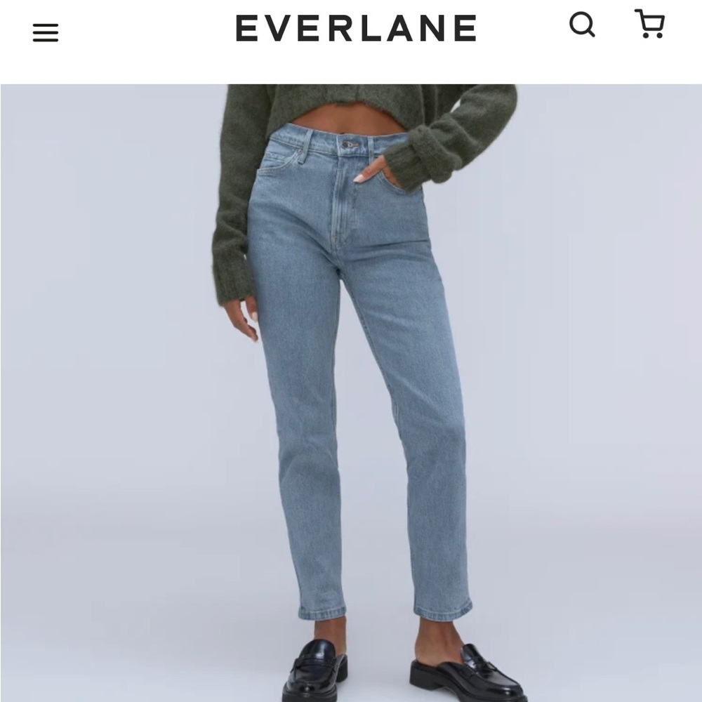 Everlane the Original Cheeky Jean (high rise, crop) size 26. BNWT.